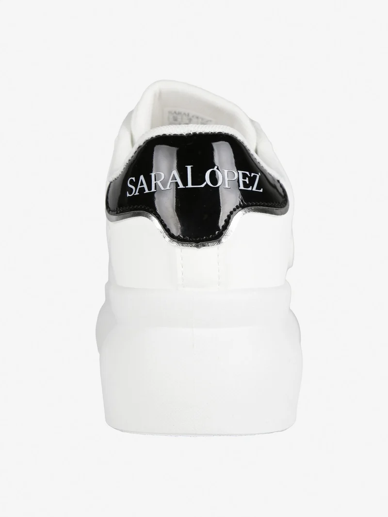 Sneakers da donna con platform - bianco