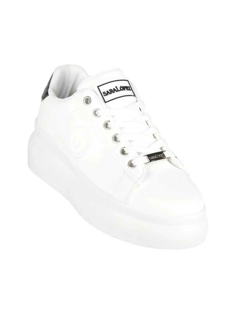 Sneakers da donna con platform - bianco
