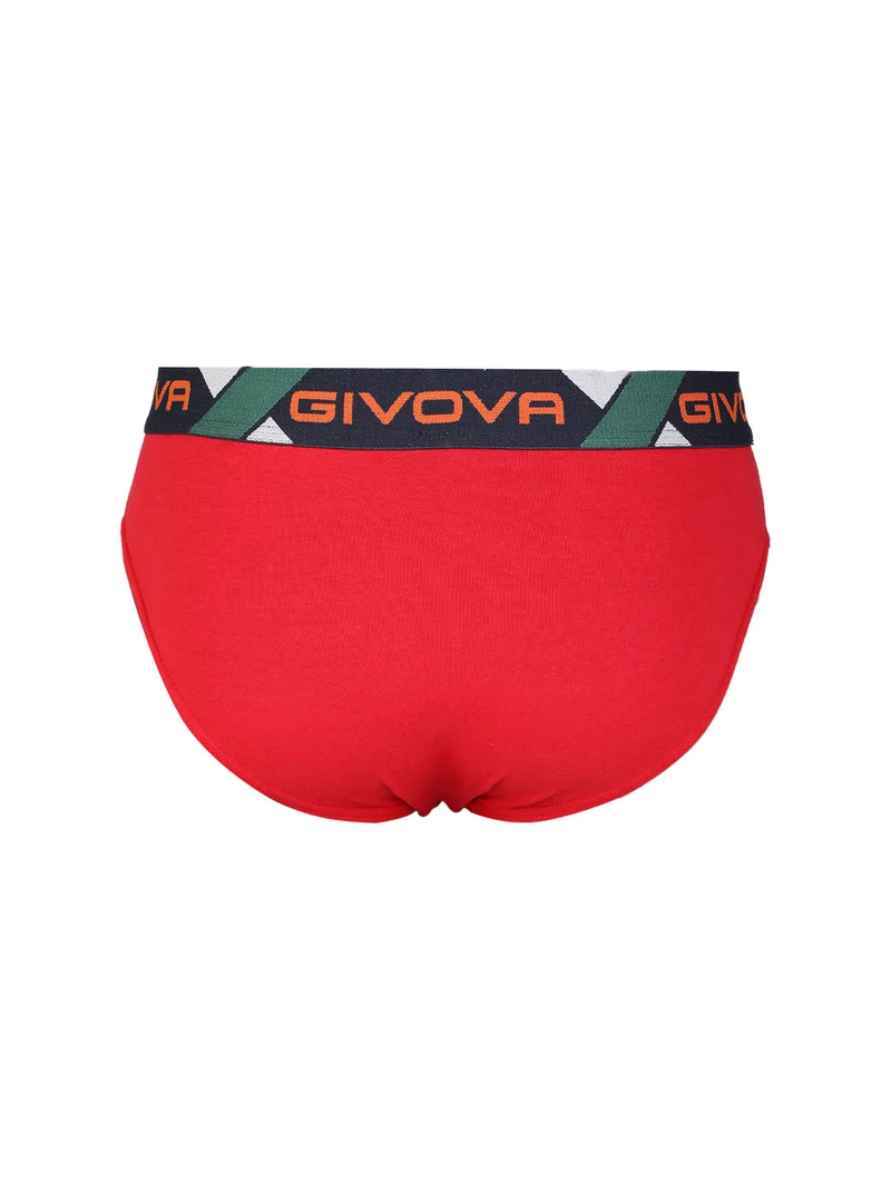 Slip da uomo tinta unita in cotone bielastico - bordeaux