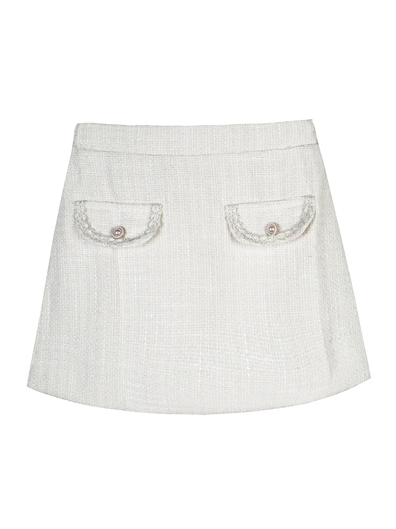 Completo 3 pezzi elegante da bambina - bianco