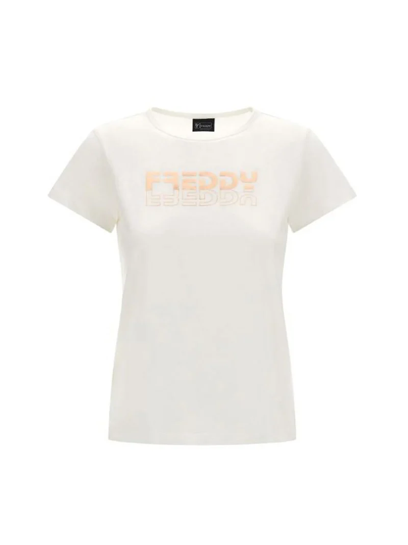 T-shirt donna manica corta - bianco