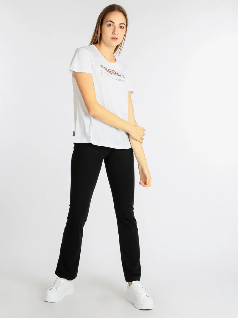 T-shirt donna manica corta - bianco