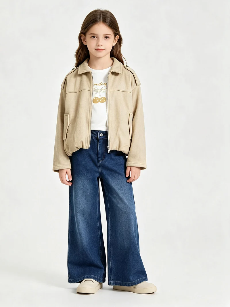 Jeans da bambina a zampa - jeans