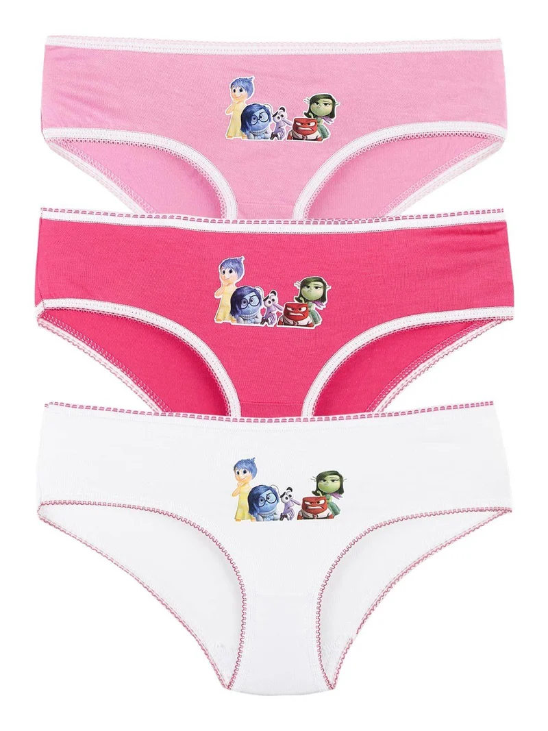 Tris slip bambina con stampe - assortito