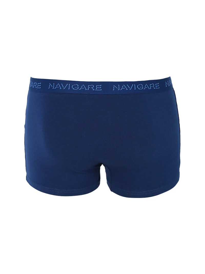 Coordinato intimo da uomo con t-shirt girocollo e boxer - blu