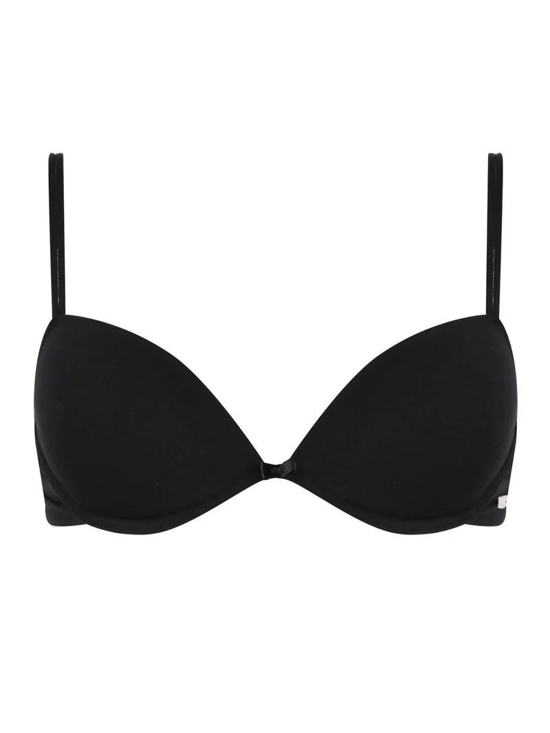 STELLA Reggiseno push up in cotone COPPA B - nero