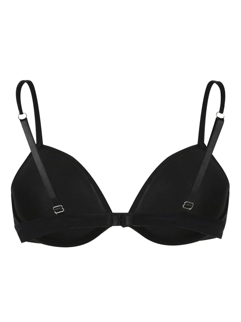 STELLA Reggiseno push up in cotone COPPA B - nero