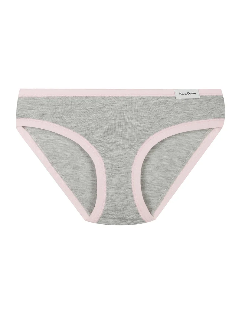 Tris di slip da bambina in cotone - grigio