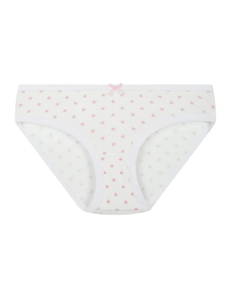 Tris di slip da bambina in cotone - grigio