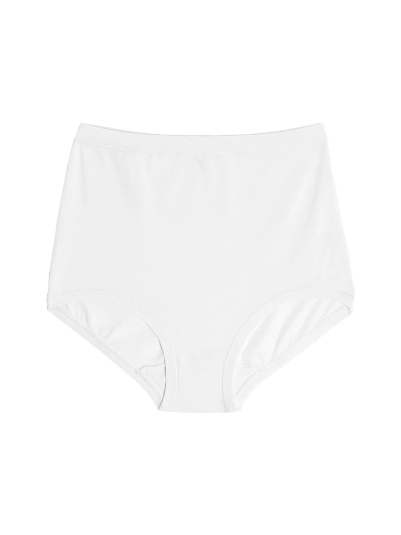 Confezione da 2 maxi slip donna in cotone bielastico - bianco