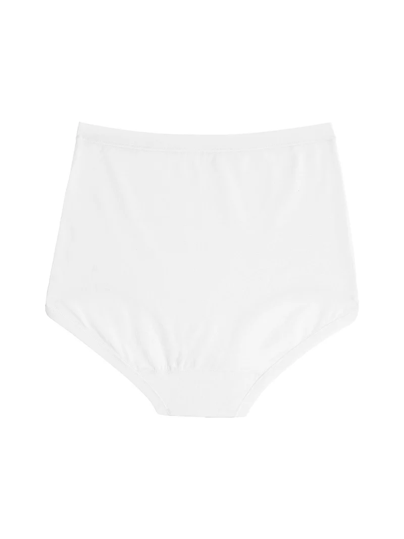 Confezione da 2 maxi slip donna in cotone bielastico - bianco