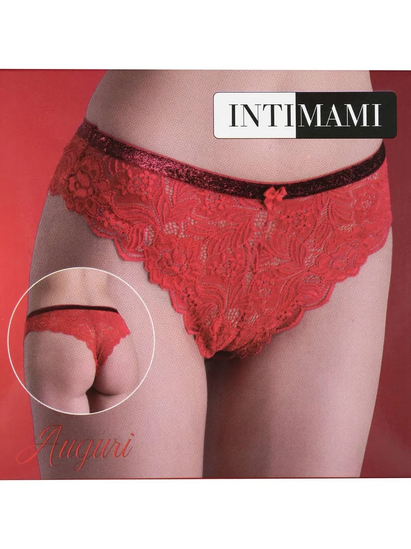 Brasiliana rossa in pizzo - rosso