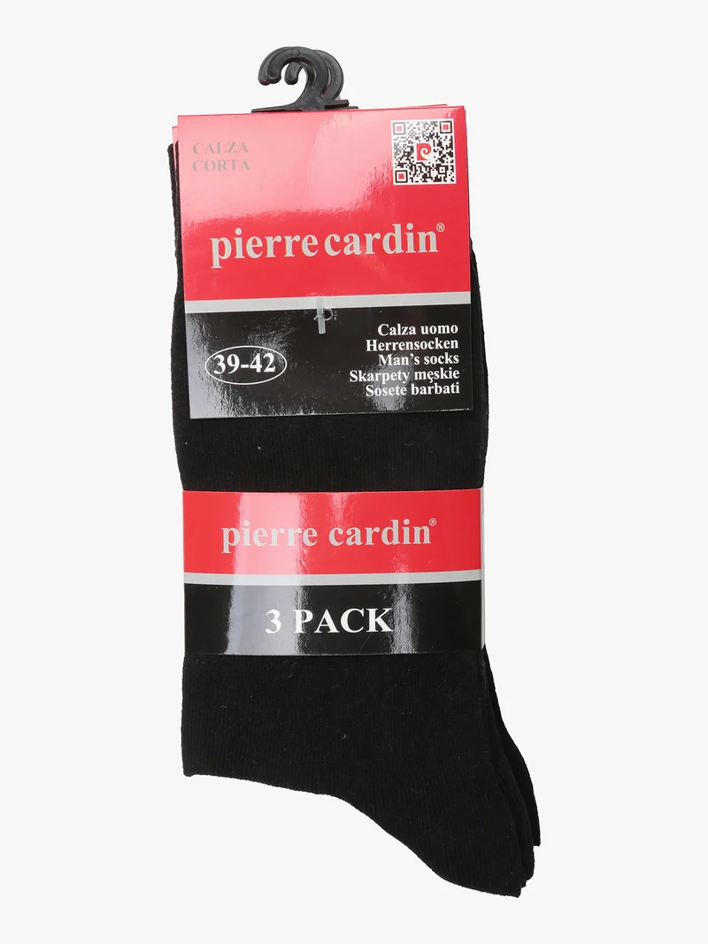 Calze corte uomo tinta unita. Confezione 3 paia - nero