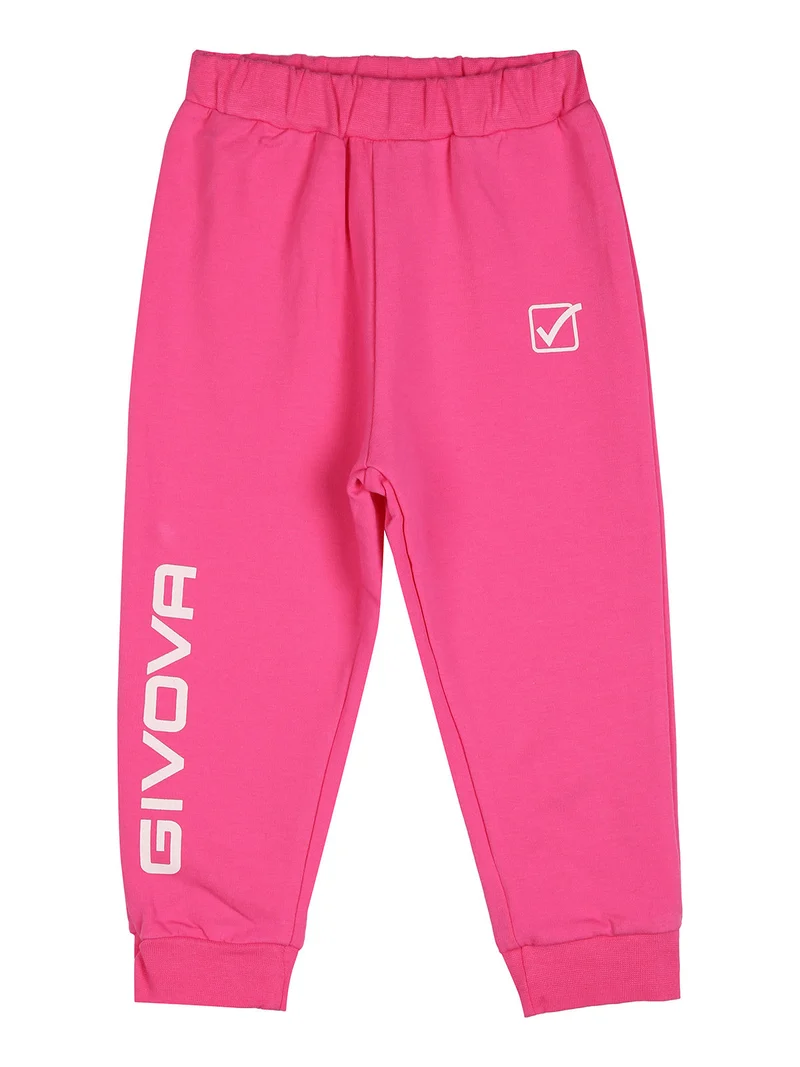Completo 2 pezzi da neonata con felpa e pantaloni tuta - fucsia