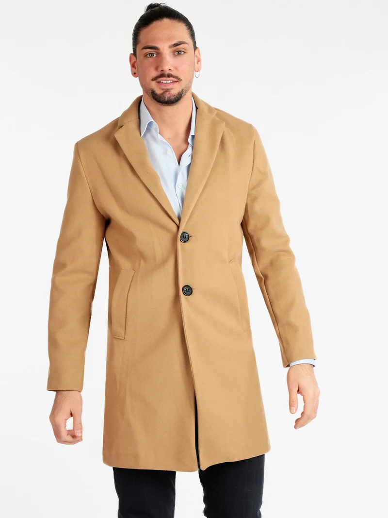 Cappotto da uomo classico - khaki