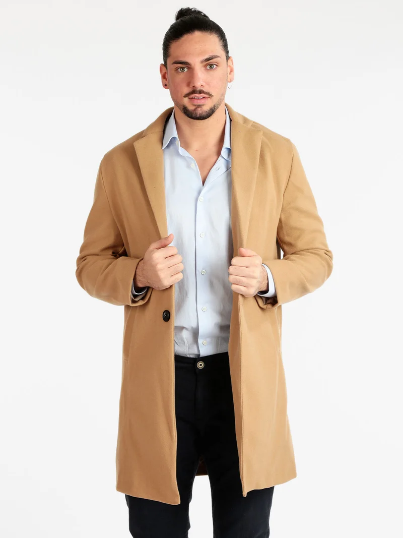 Cappotto da uomo classico - khaki