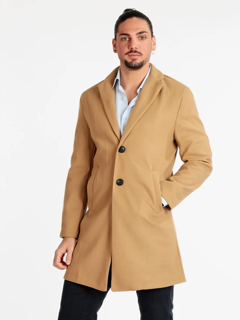 Cappotto da uomo classico - khaki
