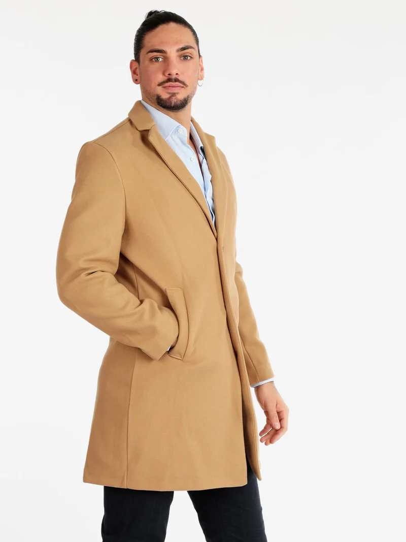 Cappotto da uomo classico - khaki