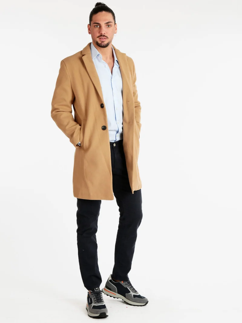 Cappotto da uomo classico - khaki