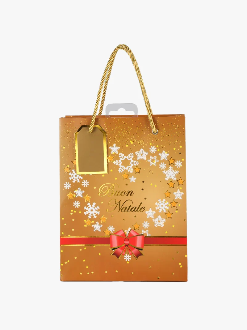 Sacchetto da regalo natalizio - senape