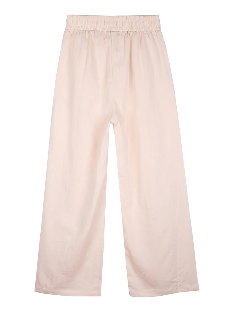 Pantaloni da bambina a gamba larga - beige
