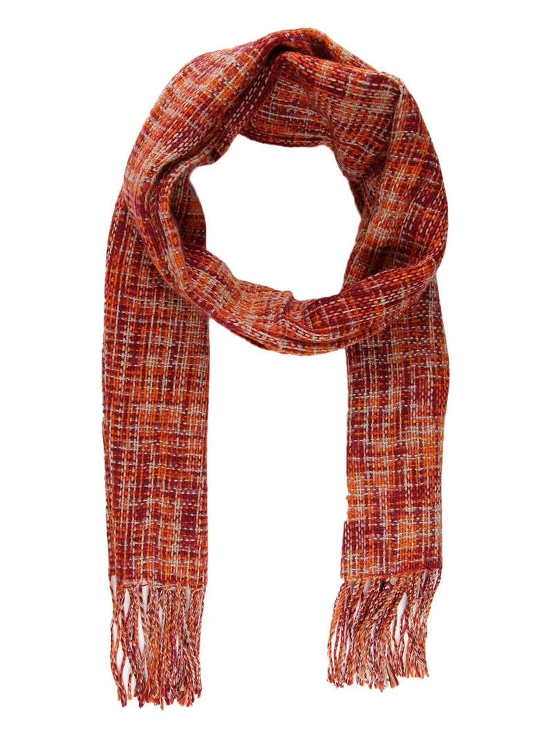 Sciarpa con texture - arancione
