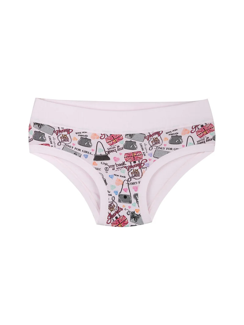 Slip da bambina con stampe - cipria