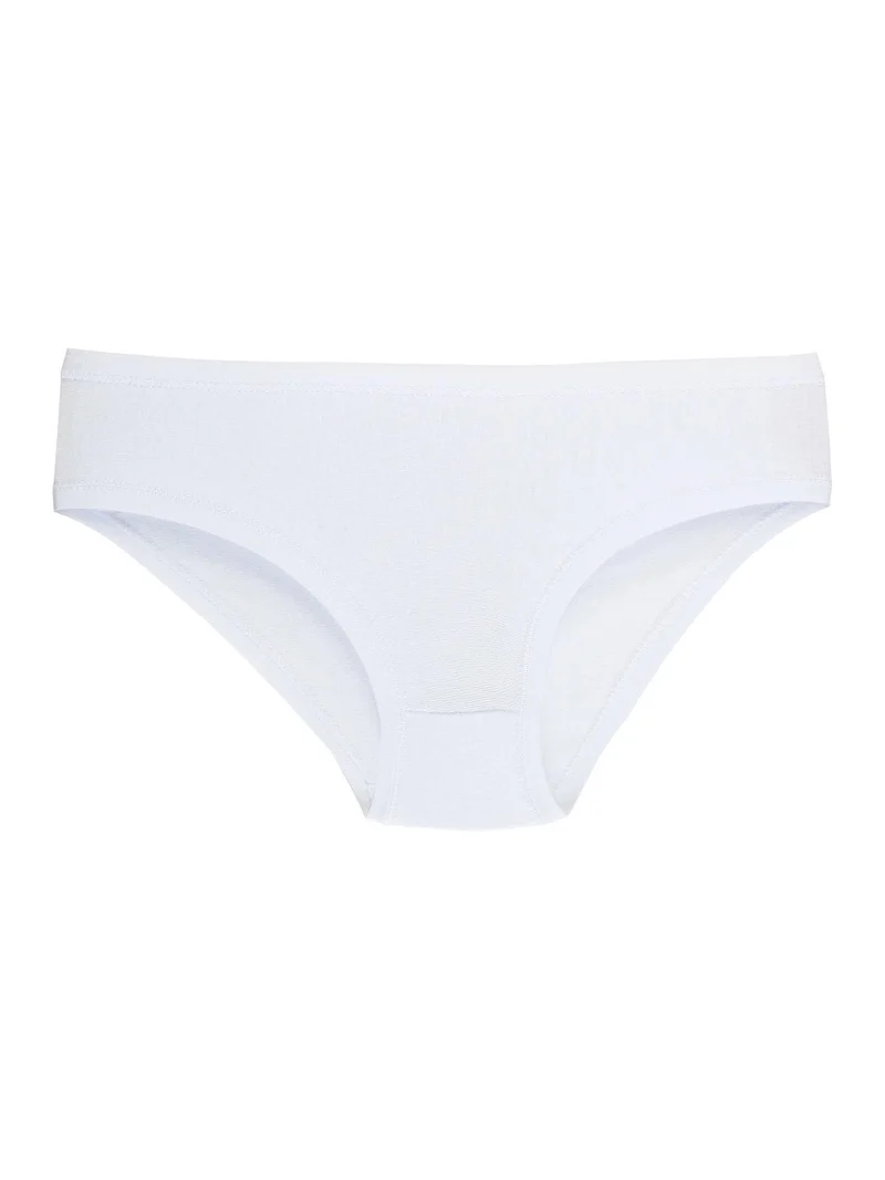 Slip bimba in cotone elastico - bianco