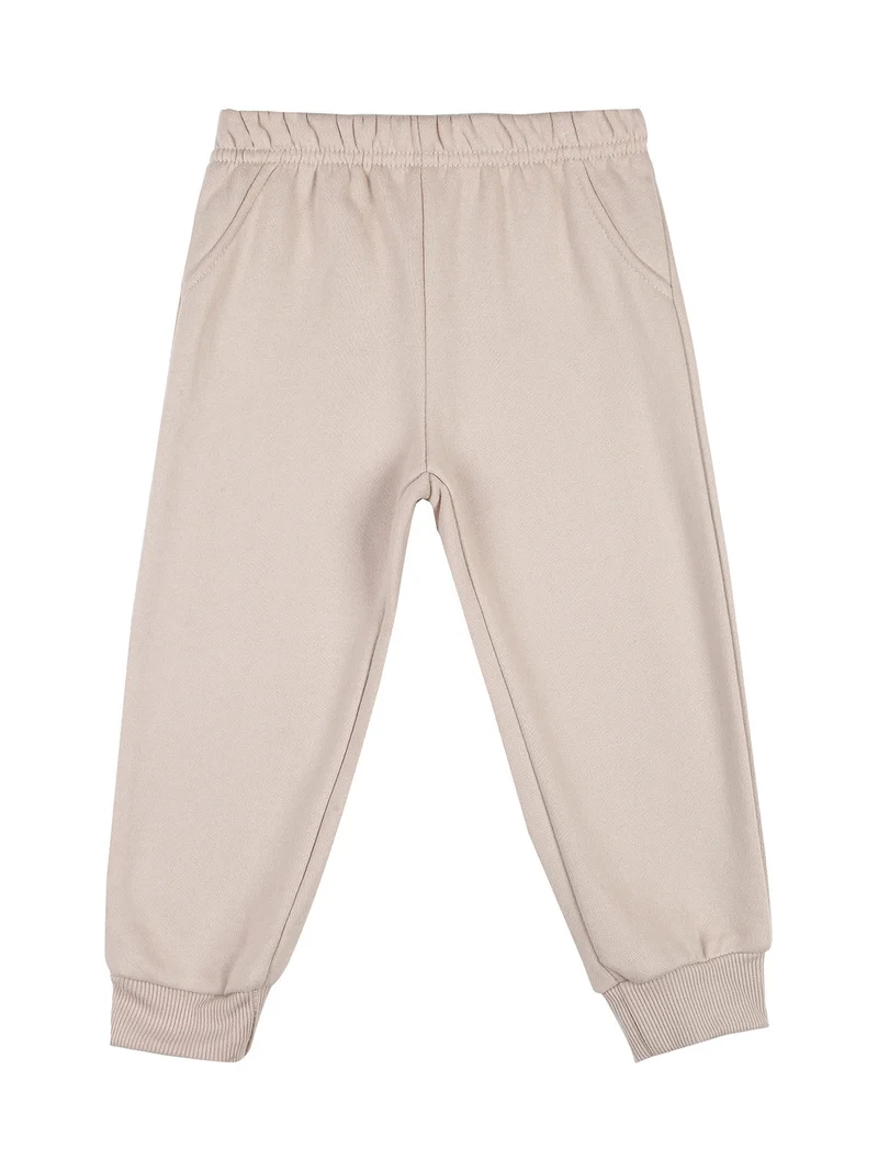 Completo 3 pezzi da neonata con cappuccio e zip - khaki