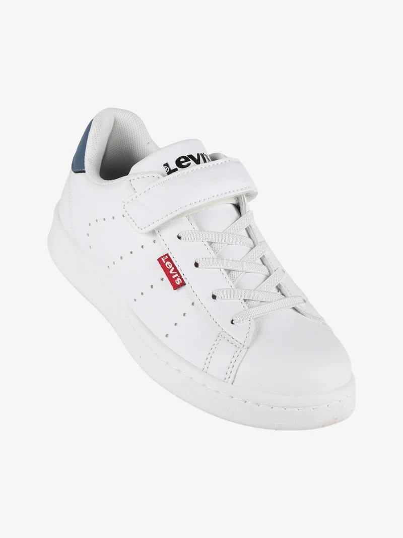 Sneakers basse da bambino con strappo - bianco