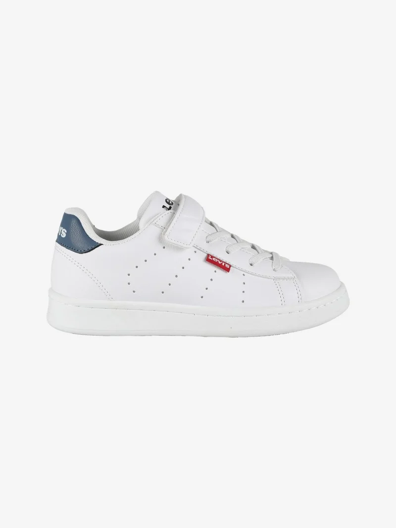 Sneakers basse da bambino con strappo - bianco