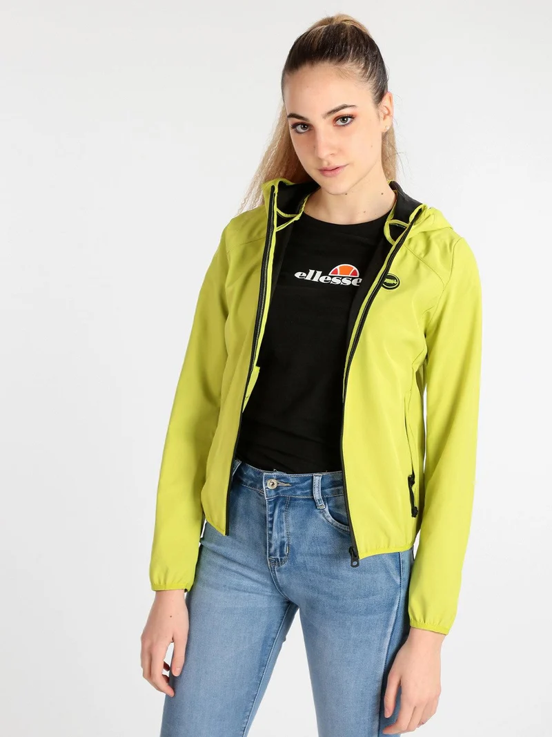 LODPE 215990 giubbino donna con zip e cappuccio - mela