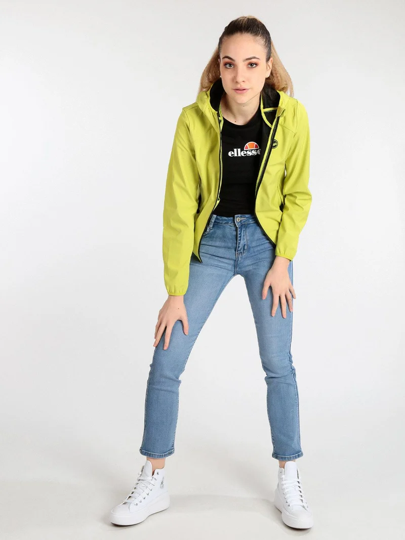 LODPE 215990 giubbino donna con zip e cappuccio - mela