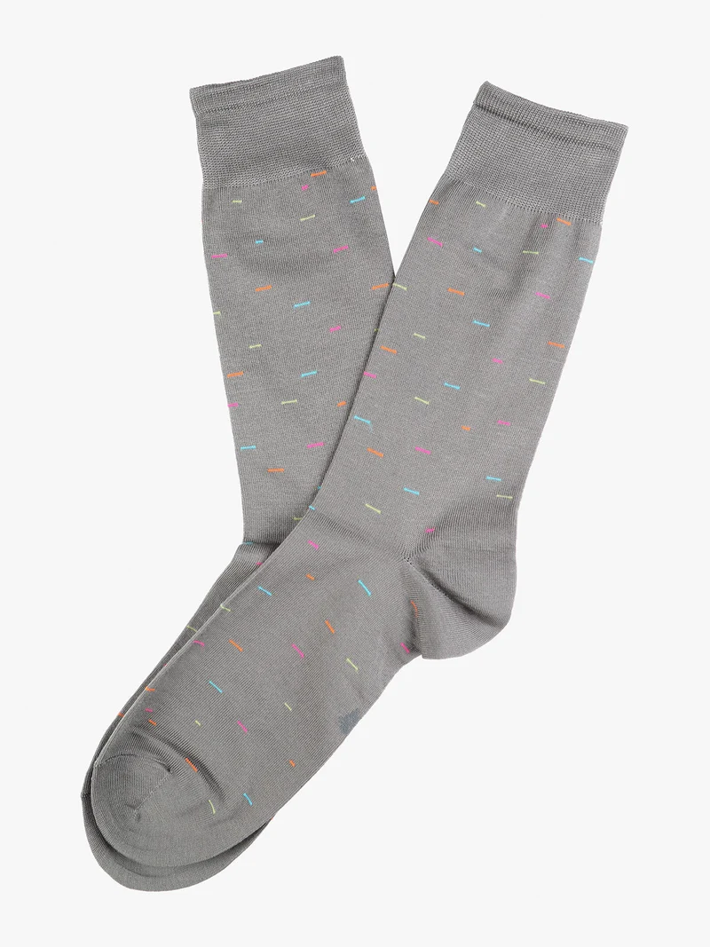 Calze corte da uomo in fresco cotone - grigio
