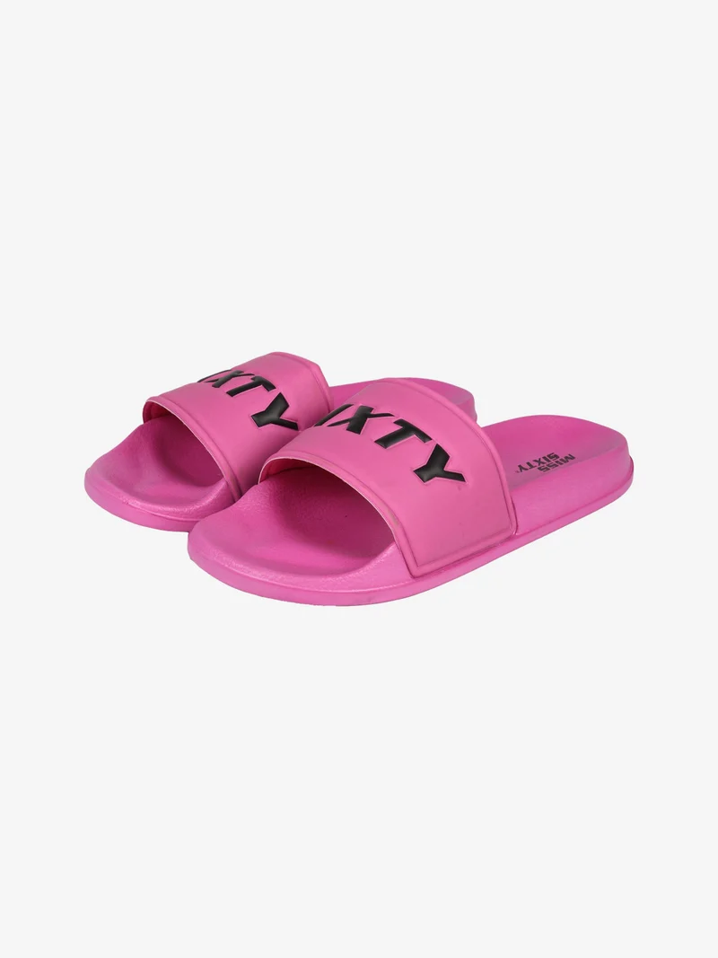 Ciabatte mare da donna in gomma - fucsia