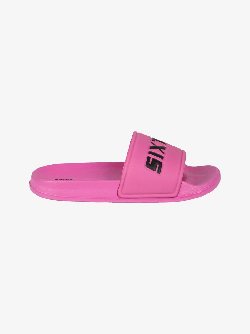 Ciabatte mare da donna in gomma - fucsia