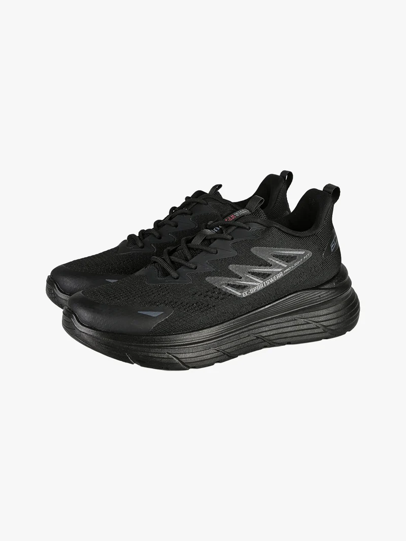 Sneakers da uomo sportive stringate - nero