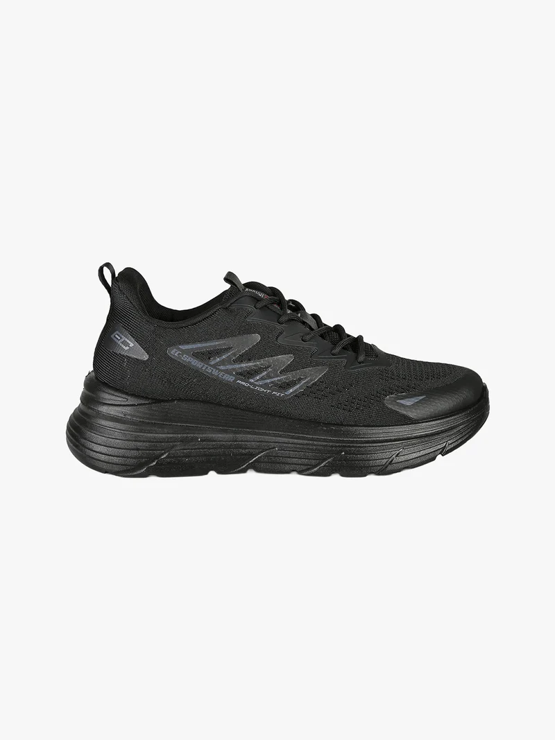 Sneakers da uomo sportive stringate - nero