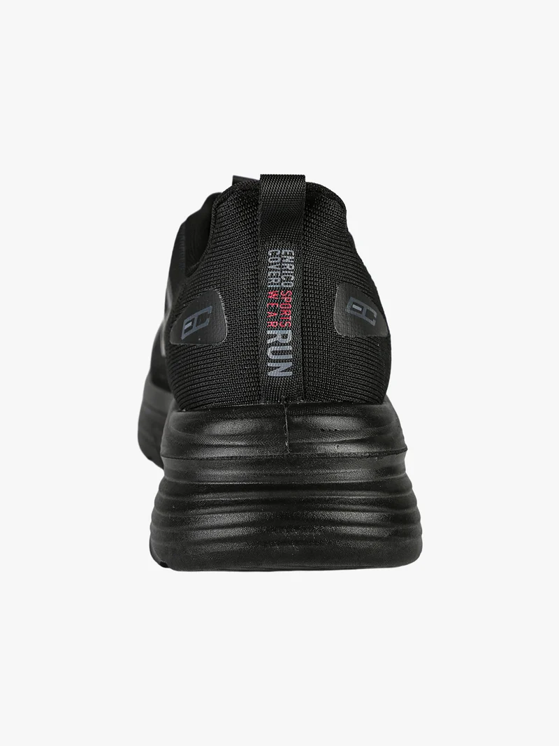 Sneakers da uomo sportive stringate - nero