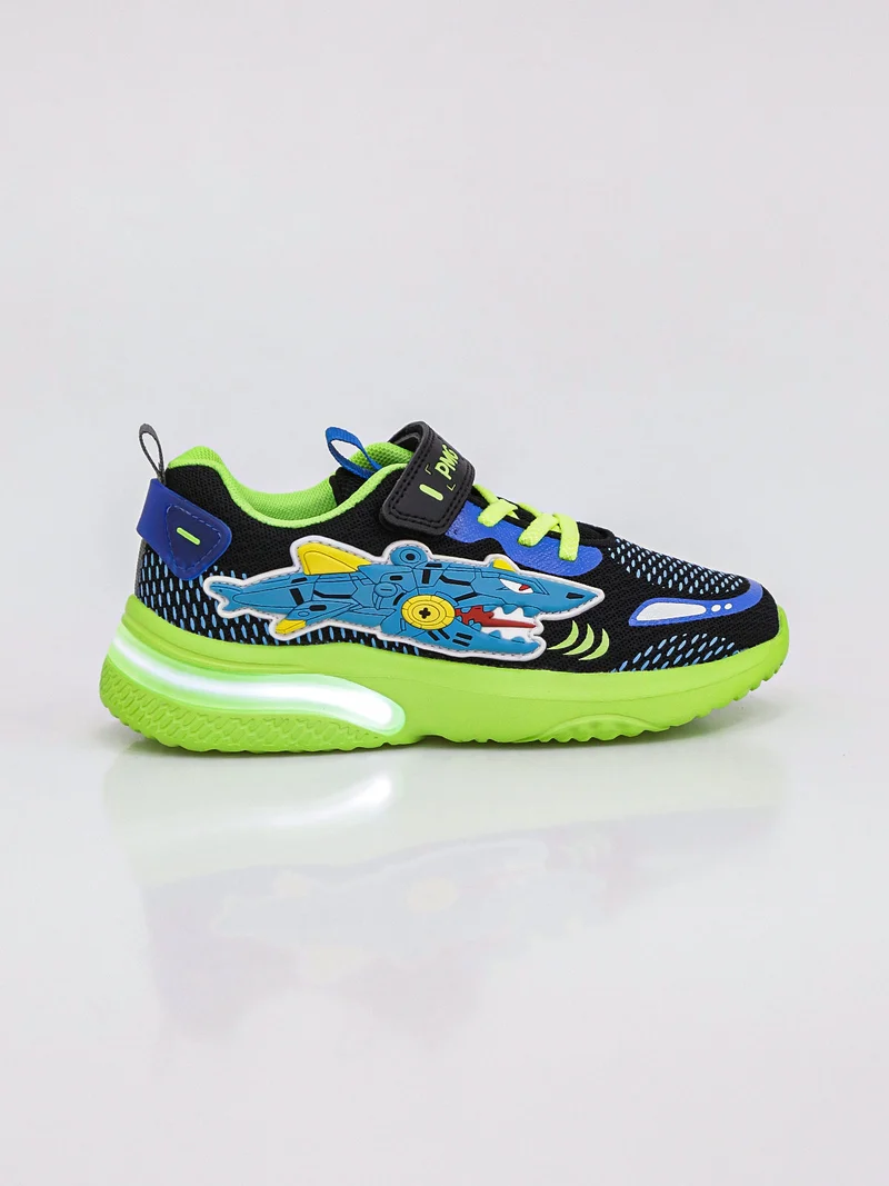 Sneakers da ragazzo con cinturino a strappo - blu scuro