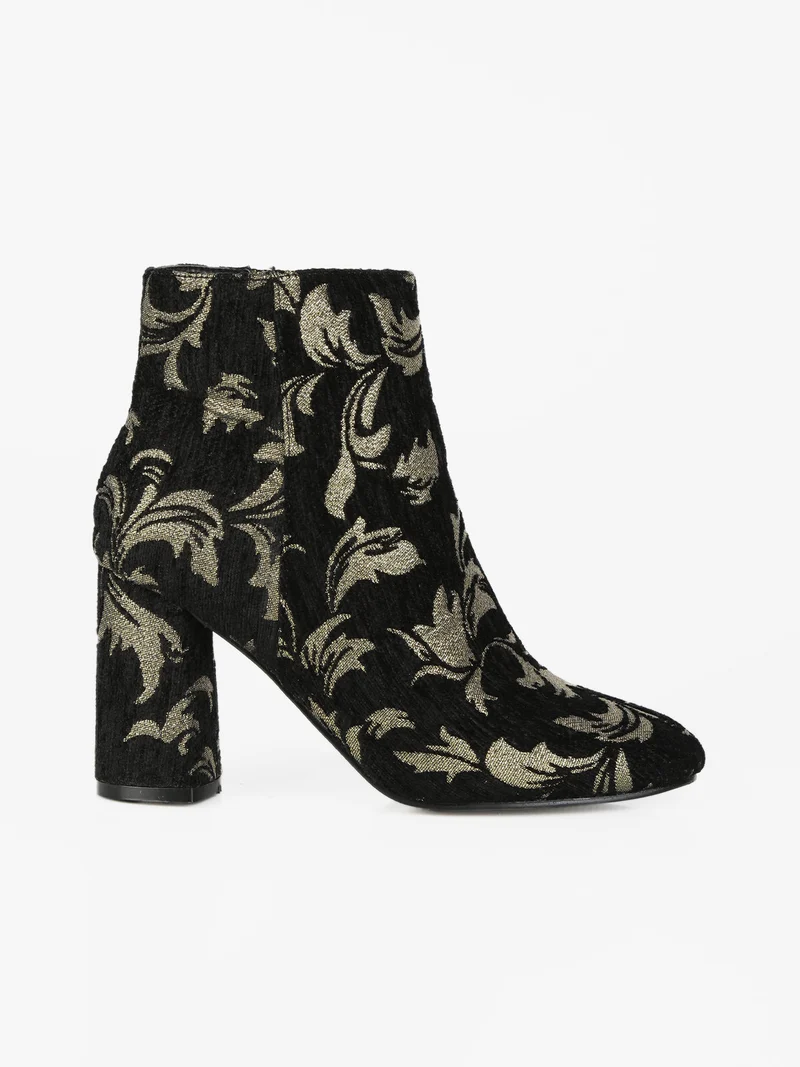 Stivaletti donna con stampe - nero