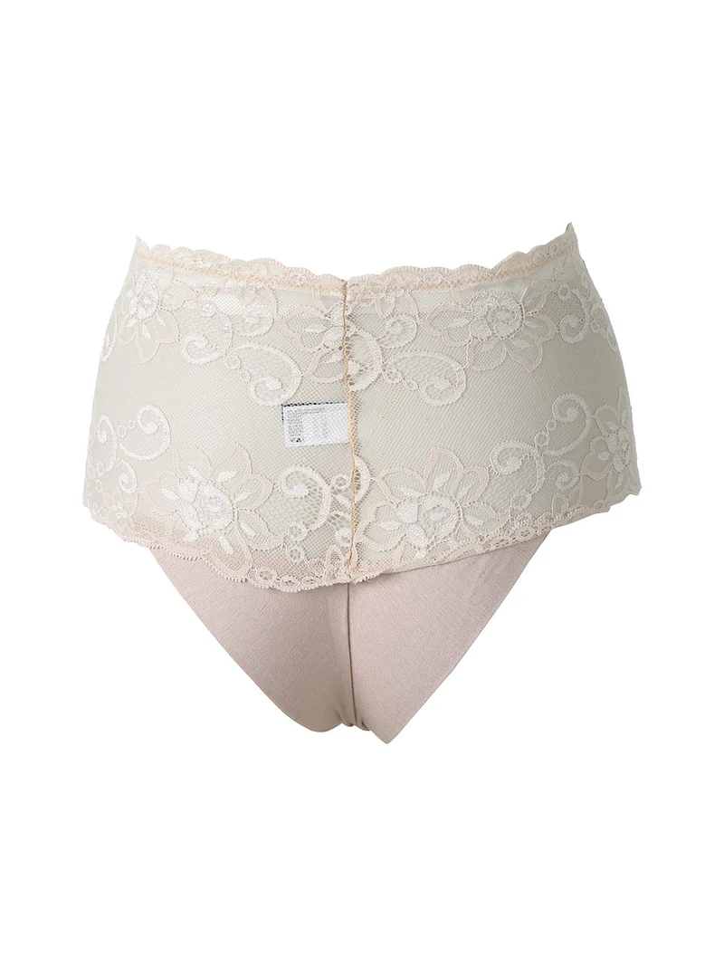 Panty donna con pizzo - cipria