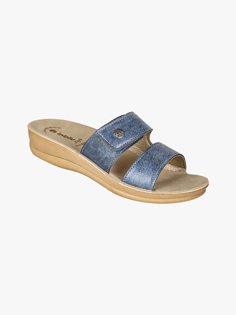 Ciabatte donna con cinturino a strappo - blu