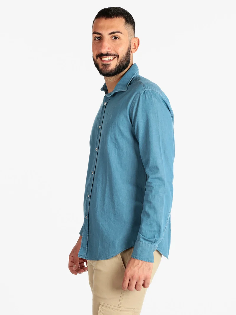 Camicia da uomo in jeans