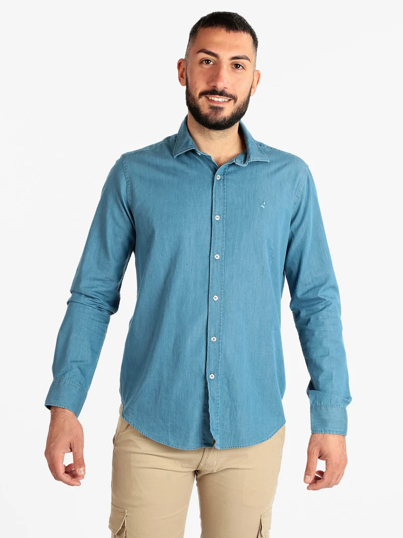 Camicia da uomo in jeans