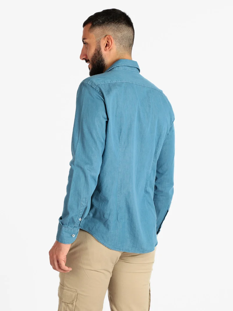 Camicia da uomo in jeans