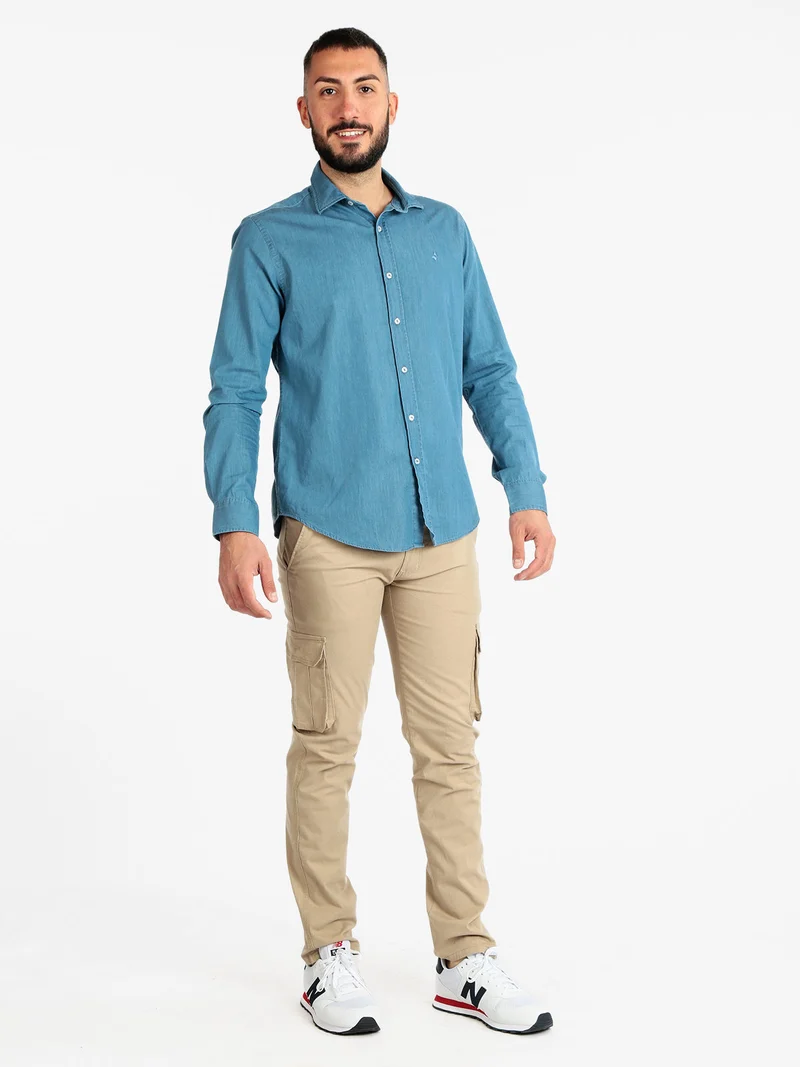 Camicia da uomo in jeans