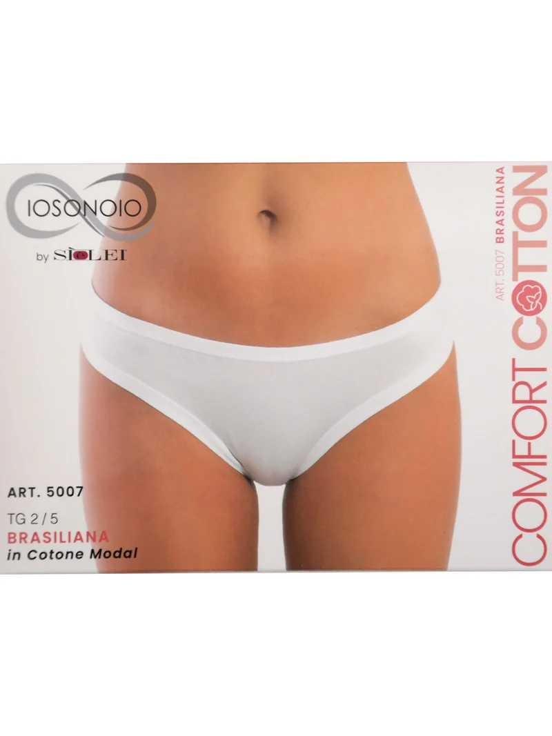 Brasiliana donna in cotone - bianco