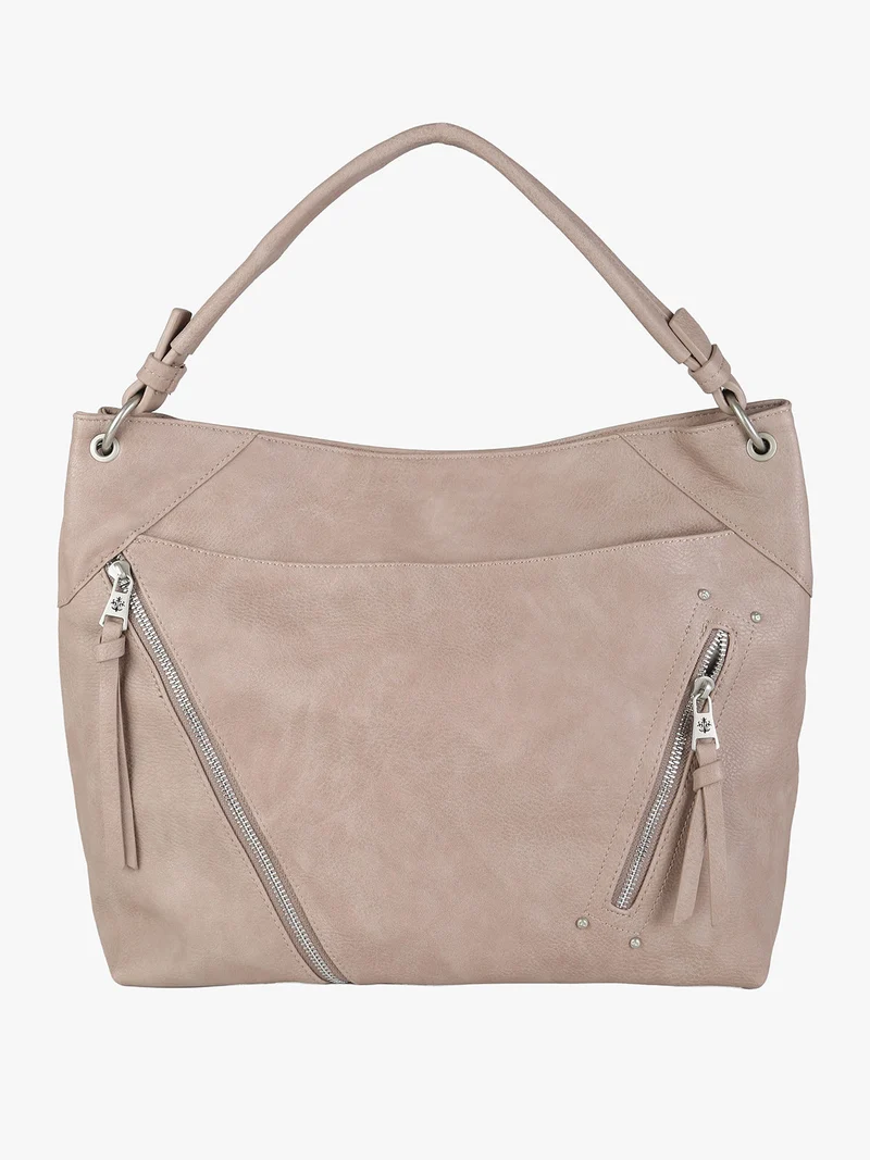 Borsa hobo da donna in ecopelle - apricot - albicocca