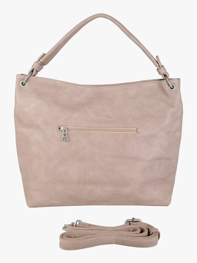 Borsa hobo da donna in ecopelle - apricot - albicocca